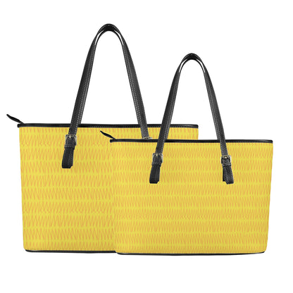 African Mud Print #40 Leather Tote Bags - Luxtrini, LLC