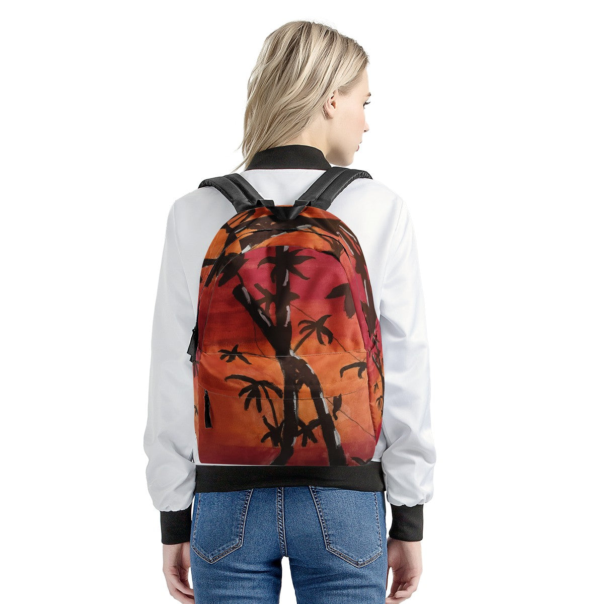 Bamboo at Sunset  Backpack