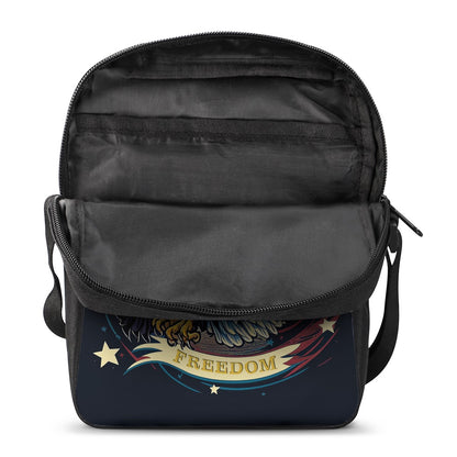 Freedom Flyer: Celebrating the Bald Eagle as a Symbol of Freedom and Strength in the USA Cross-Body Bags