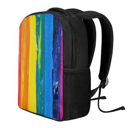 Rainbow Painting 12 Inch Toddler Felt Backpack