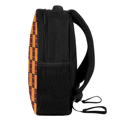 Black and Orange Tribal Design -  12 Inch Toddler Felt Backpack