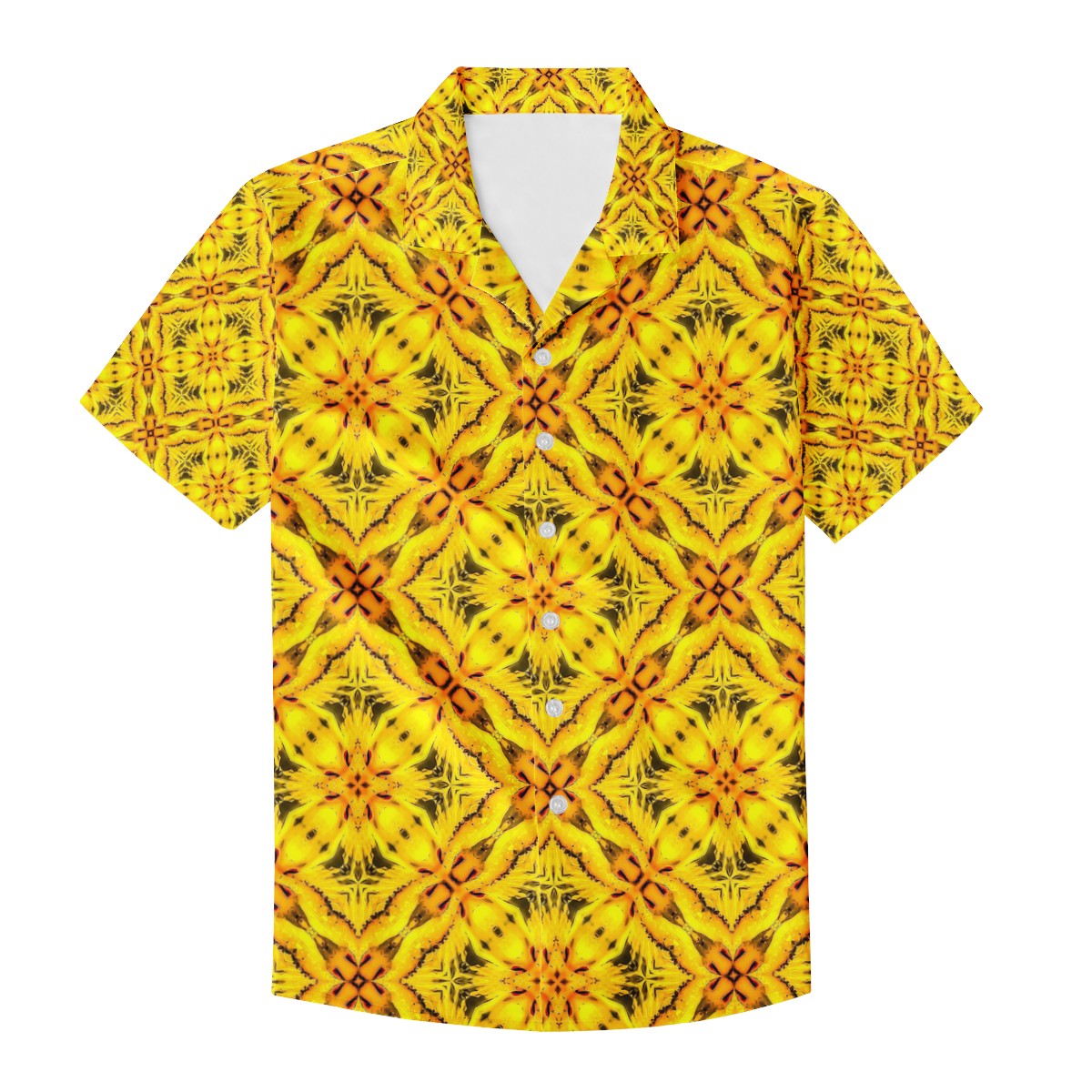 Yellow Toghu Men's Hawaiian Shirt | Men's Aloha Shirt