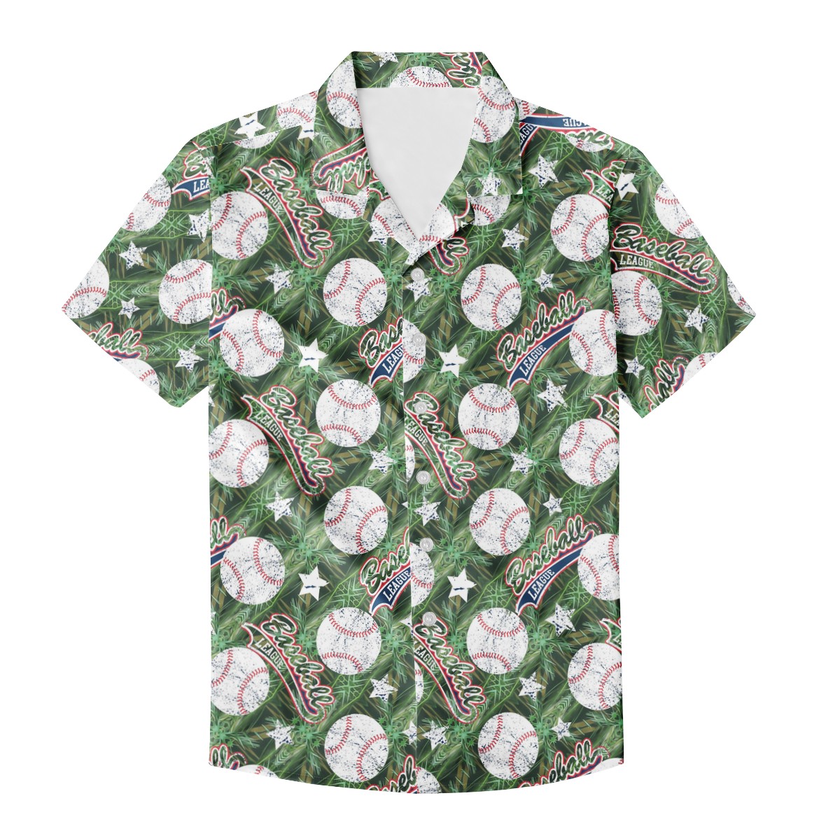 Baseball Men's Hawaiian Shirt | Men's Aloha Shirt