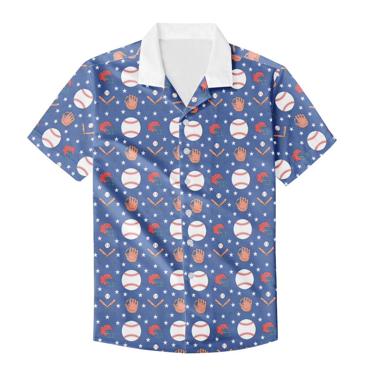 Baseball Men's Hawaiian Shirt | Men's Aloha Shirt