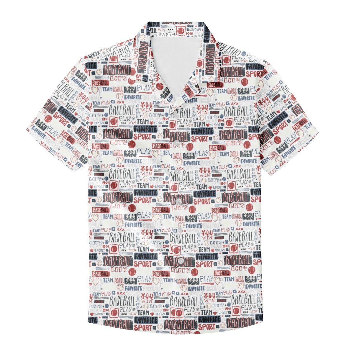 Baseball Men's Hawaiian Shirt | Men's Aloha Shirt