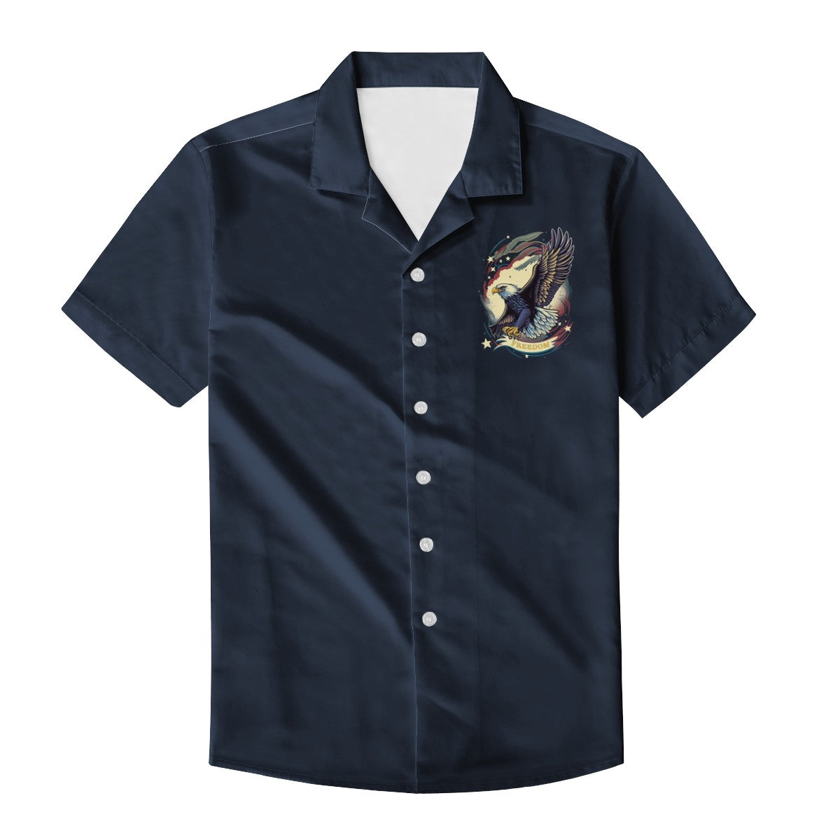 Freedom Flyer: Celebrating the Bald Eagle as a Symbol of Freedom and Strength in the USA Men's Casual Shirt