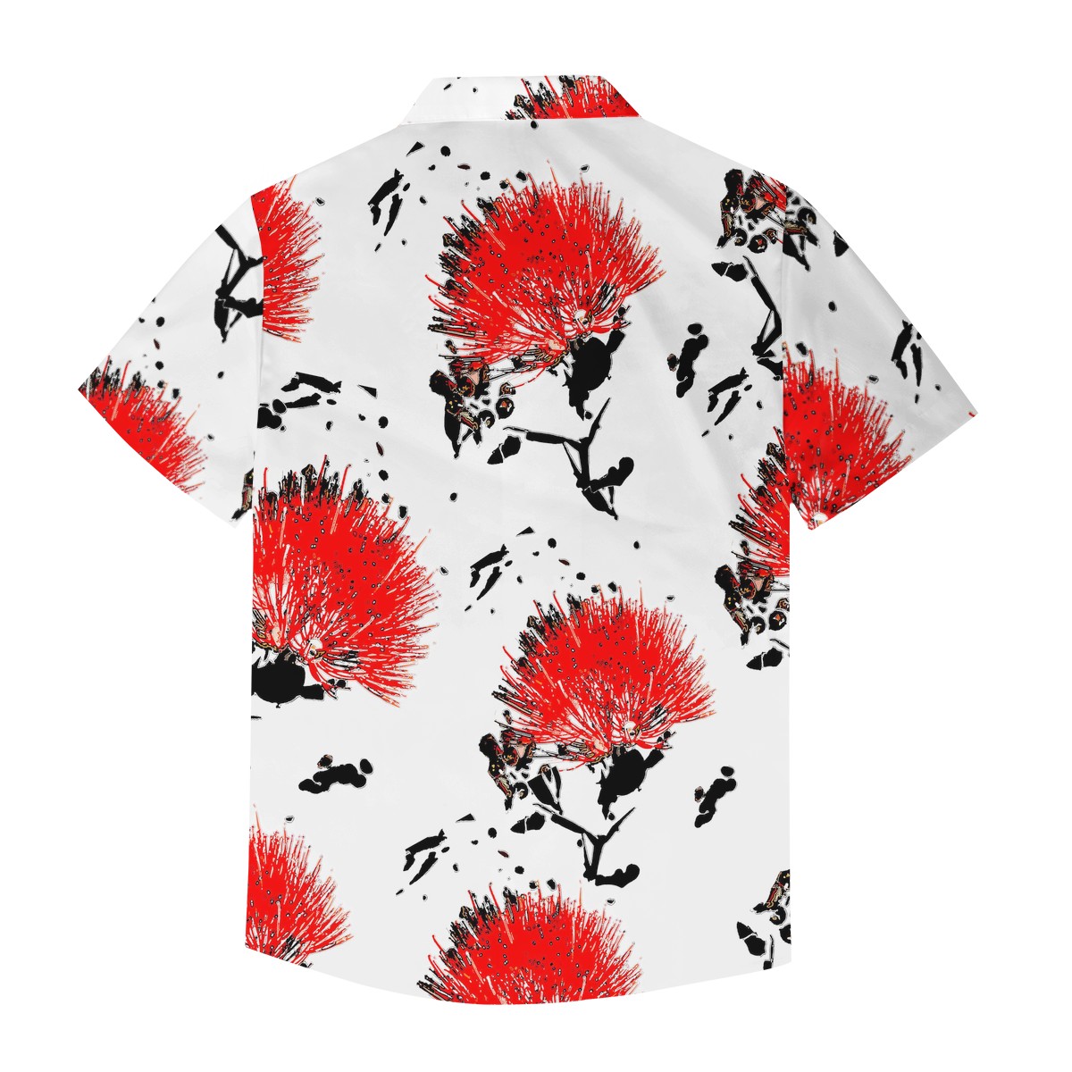 Lehua Red Men's Hawaiian Shirt | Men's Aloha Shirt