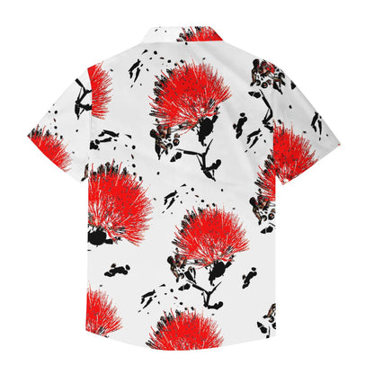 Lehua Red Men's Hawaiian Shirt | Men's Aloha Shirt