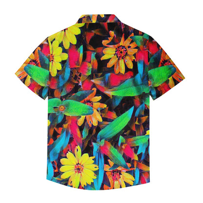 Floral Daisies Men's Hawaiian Shirt | Men's Aloha Shirt