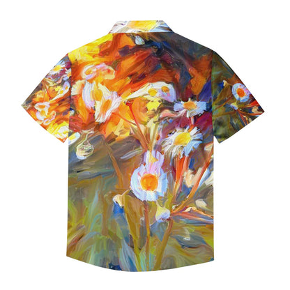 Daisies Men's Hawaiian Shirt | Men's Aloha Shirt