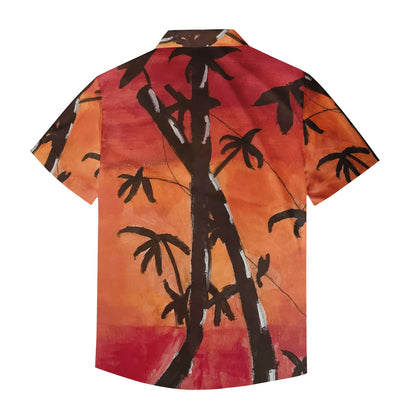 Bamboo at Sunset Men's Hawaiian Shirt | Men's Aloha Shirt