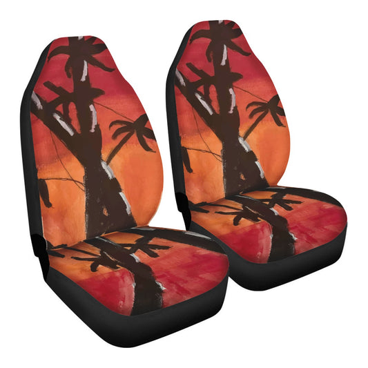 Bamboo at Sunset Car Seat Covers - Thin version