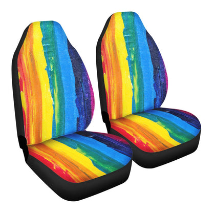 Rainbow Painting Car Seat Covers - Thin version