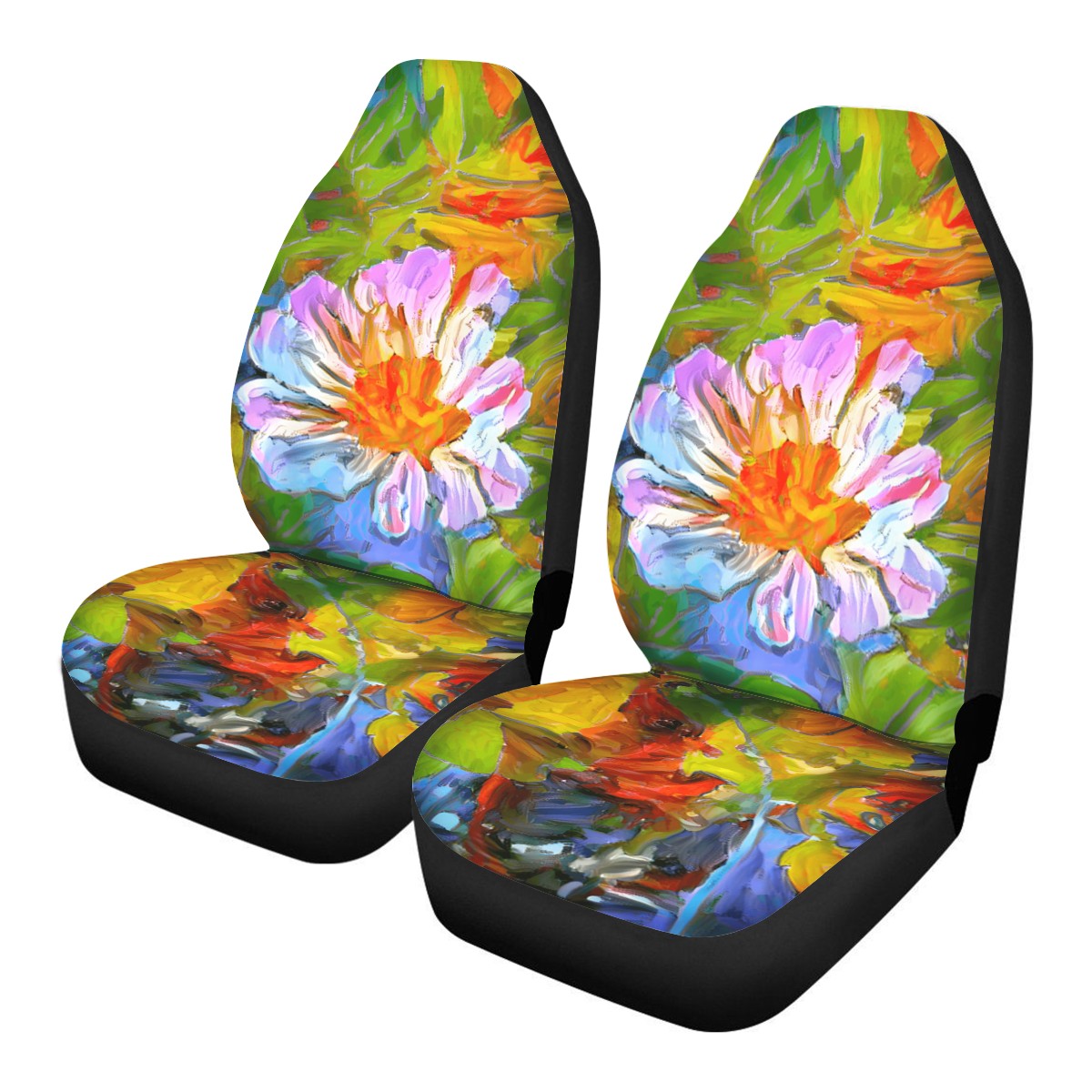 Petunia Flower Car Seat Covers - Thin version