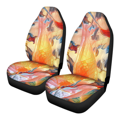 Golden Peace Lily Car Seat Covers - Thin version