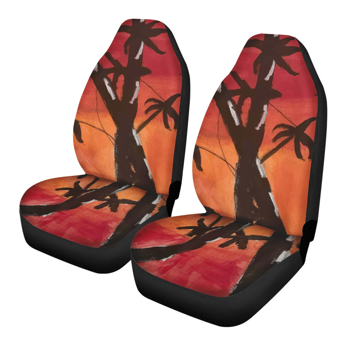 Bamboo at Sunset Car Seat Covers - Thin version