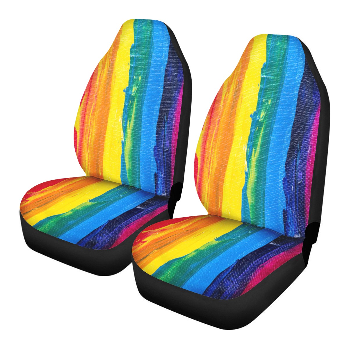 Rainbow Painting Car Seat Covers - Thin version