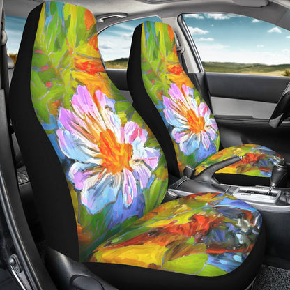 Petunia Flower Car Seat Covers - Thin version