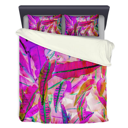 3 Pcs Beddings - Purple Croton - Luxtrini, LLC