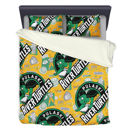 3 Pcs Beddings - Pulaski River Turtles Fan - Luxtrini, LLC