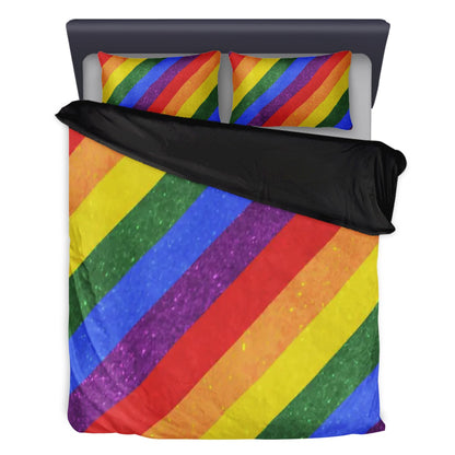 3 Pcs Beddings - LGBT Pride Motif Pattern - Luxtrini, LLC