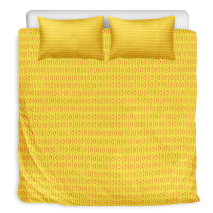 3 Pcs Beddings - African Mud Print #14 Yellow - Luxtrini, LLC