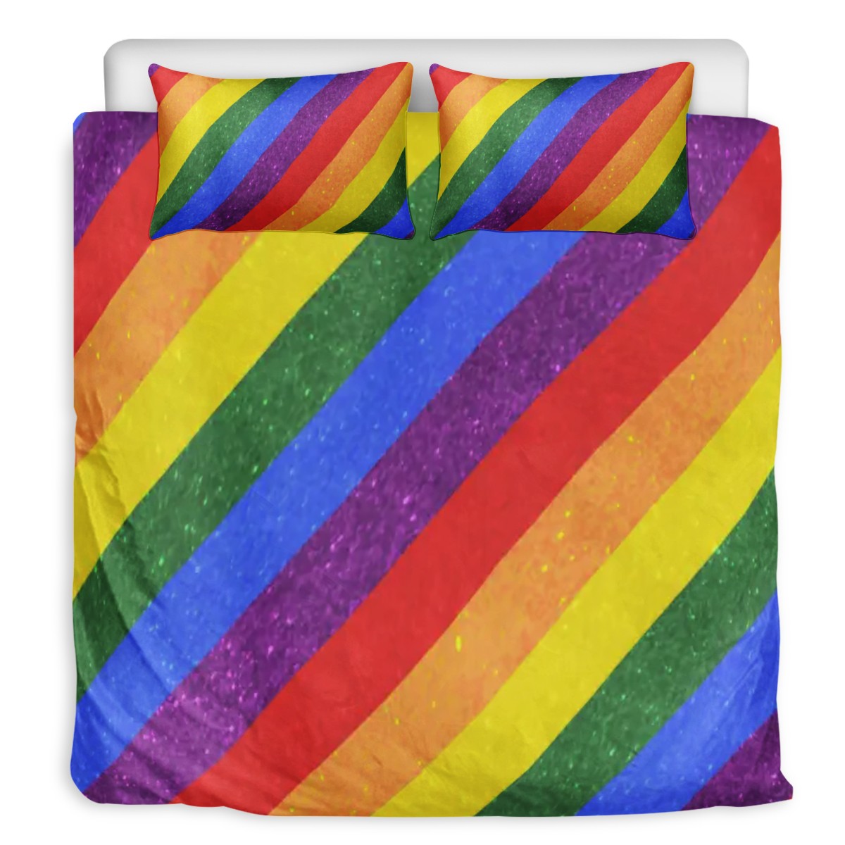 3 Pcs Beddings - LGBT Pride Motif Pattern - Luxtrini, LLC