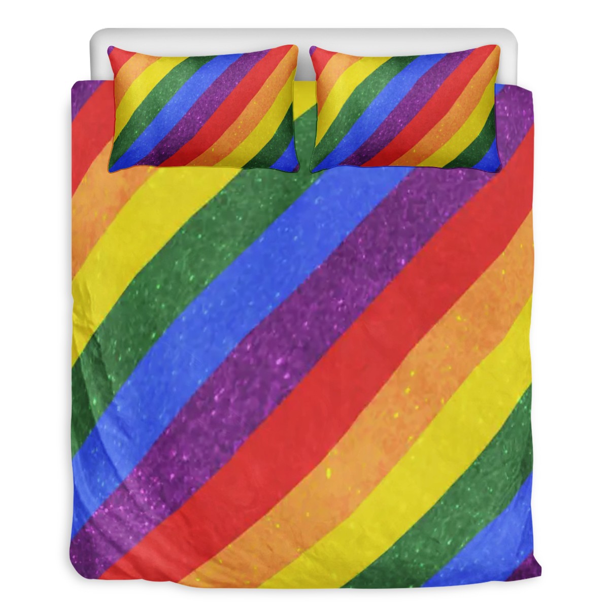 3 Pcs Beddings - LGBT Pride Motif Pattern - Luxtrini, LLC