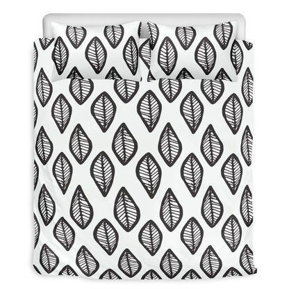 3 Pcs Beddings - African Mud Print #16 Black and White - Luxtrini, LLC