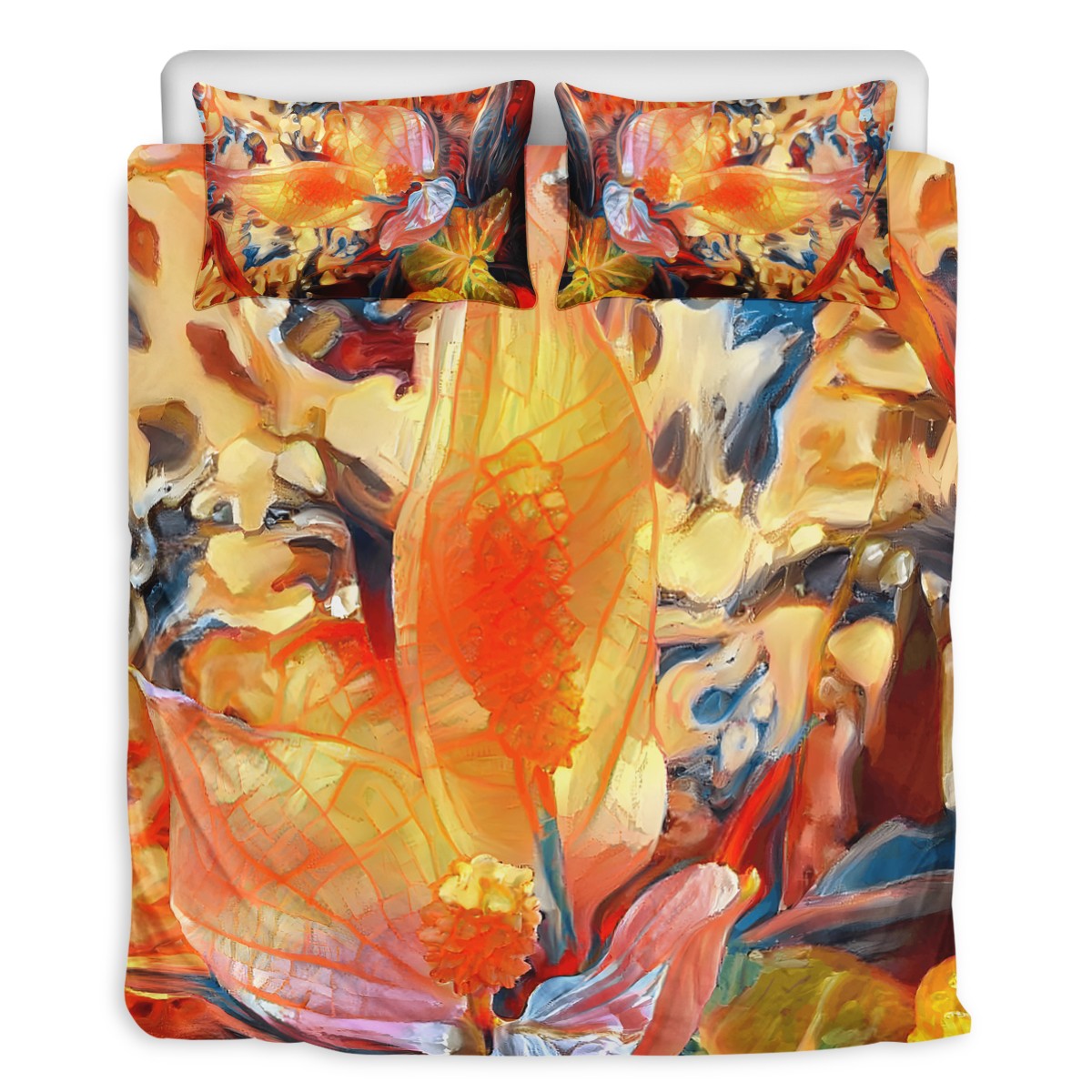 3 Pcs Beddings - Golden Peace Lily - Luxtrini, LLC