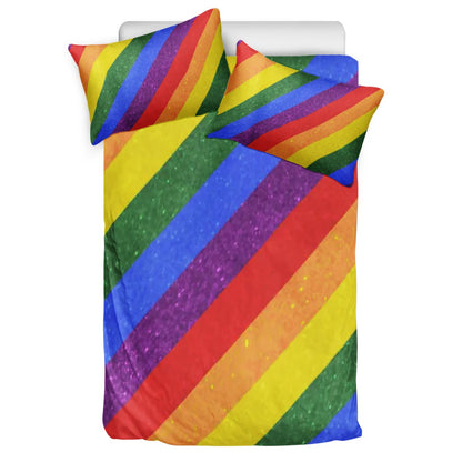 3 Pcs Beddings - LGBT Pride Motif Pattern - Luxtrini, LLC