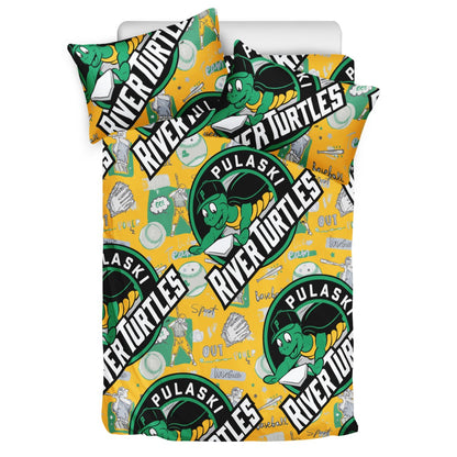 3 Pcs Beddings - Pulaski River Turtles Fan - Luxtrini, LLC