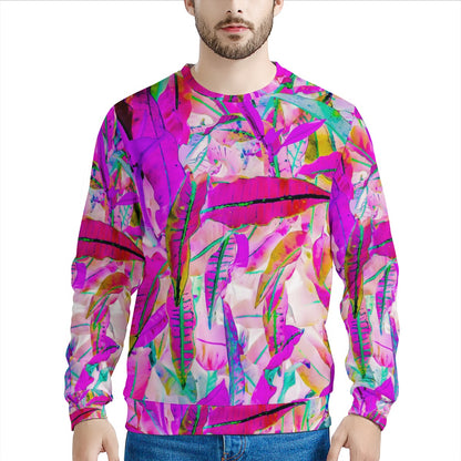 Purple Croton Men's Sweatshirt