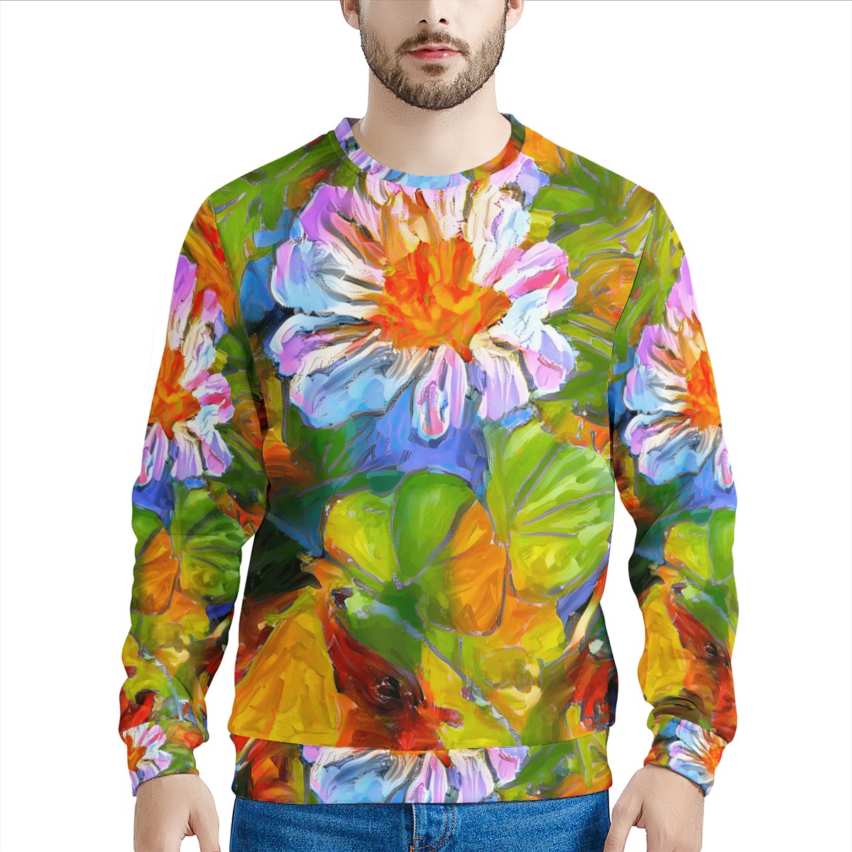 Petunia Flower Men's Sweatshirt