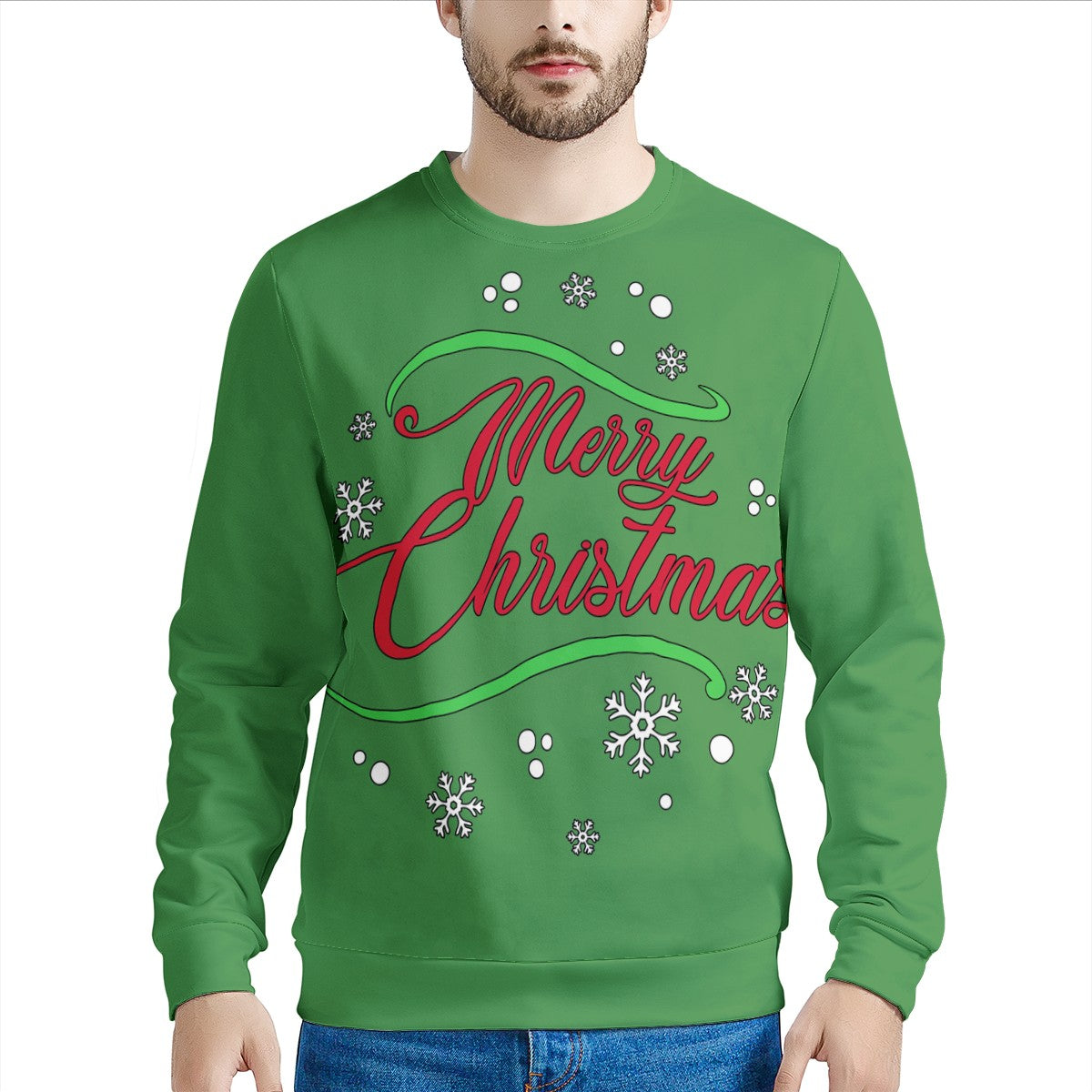 Men's All Over Print Sweater - Luxtrini, LLC