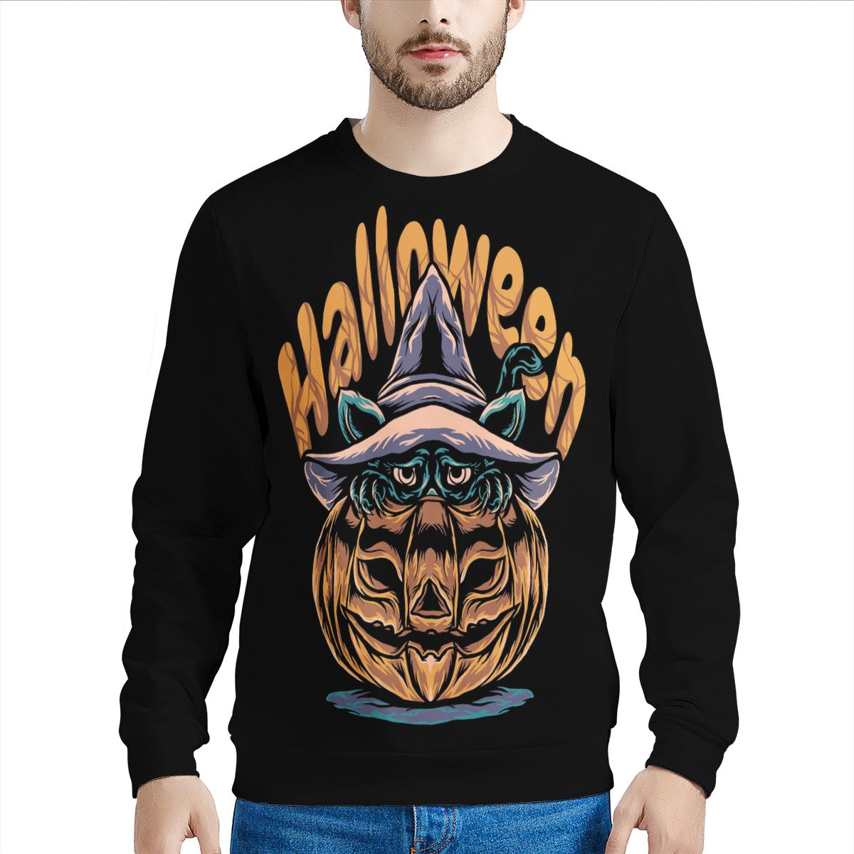 Halloween 2022 Men's All Over Print Sweatshirt - Luxtrini, LLC