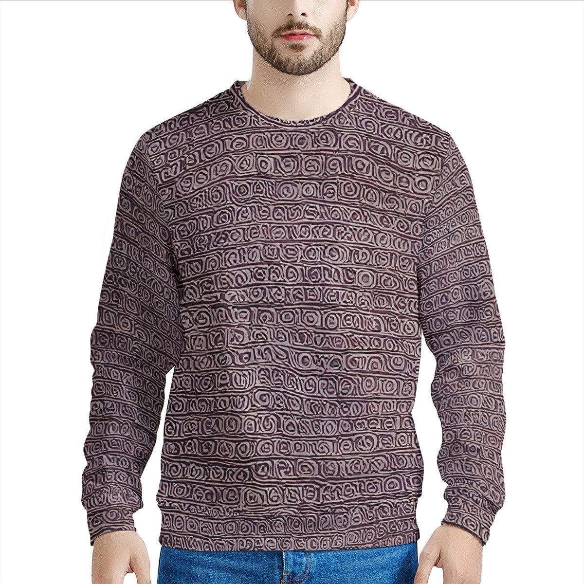 African | Ethnic | Mudcloth | Men's Sweatshirt