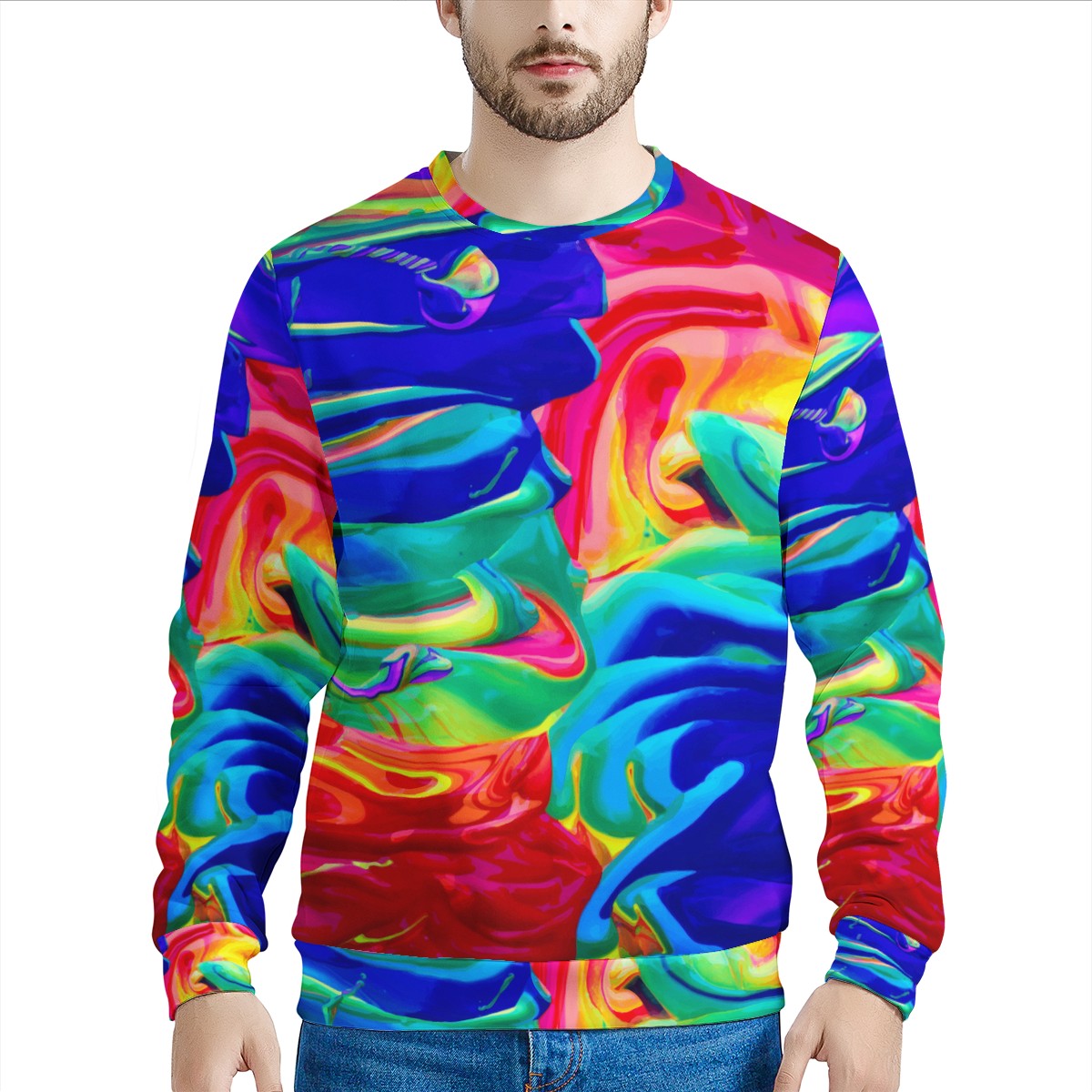 Rainbow Confusion Men's Sweatshirt