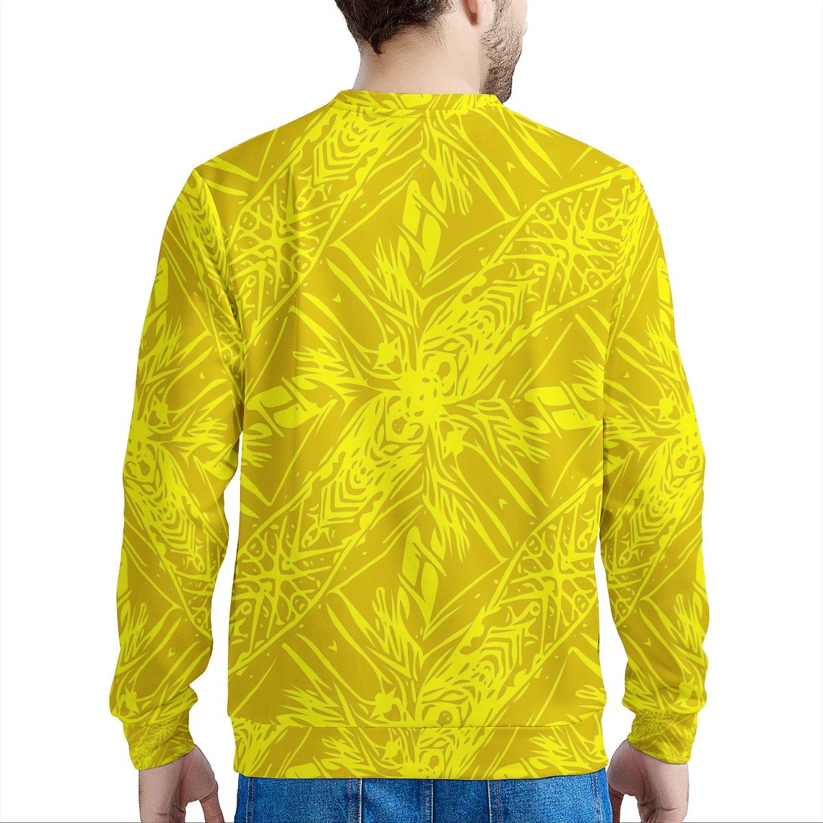 Yellow Fern Men's Sweatshirt