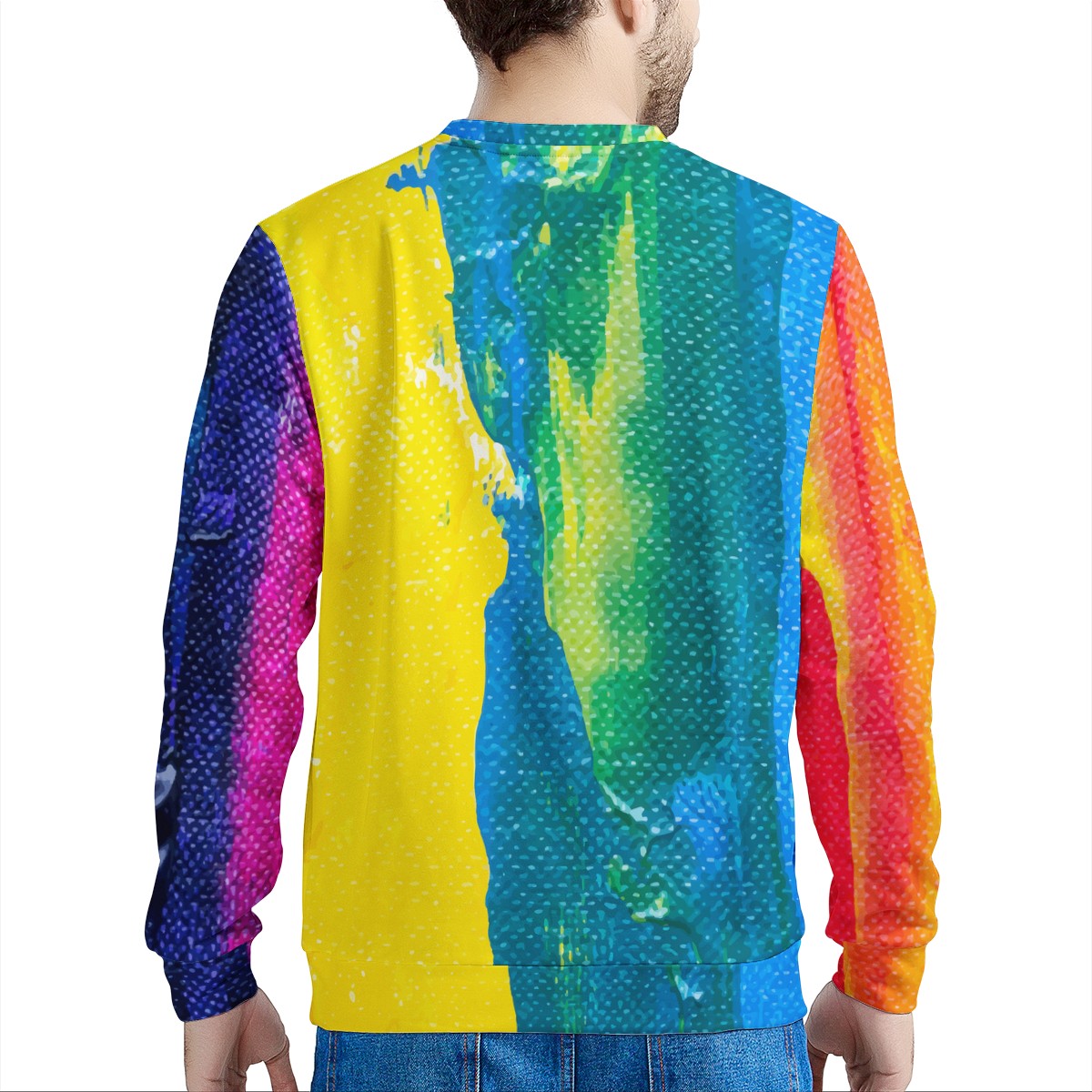 Rainbow Painting Men's Sweatshirt