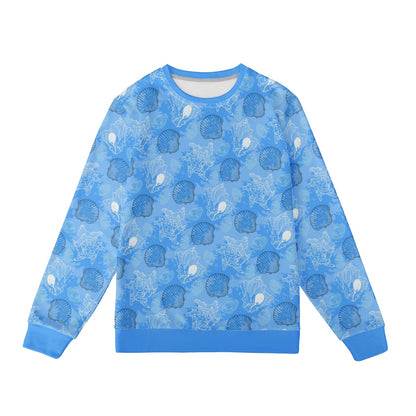 Blue Seashell Ocean Men's Sweatshirt