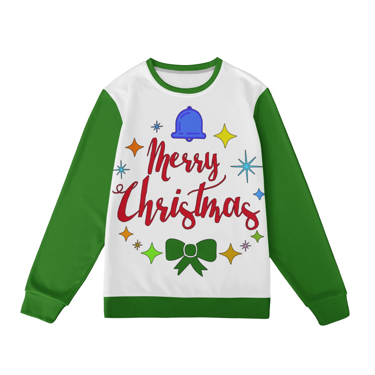 Men's All Over Print Sweater - Merry Christmas - Luxtrini, LLC