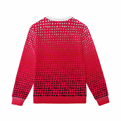 African | Ethnic | Mudcloth | #7 Red Gradient Men's Sweatshirt