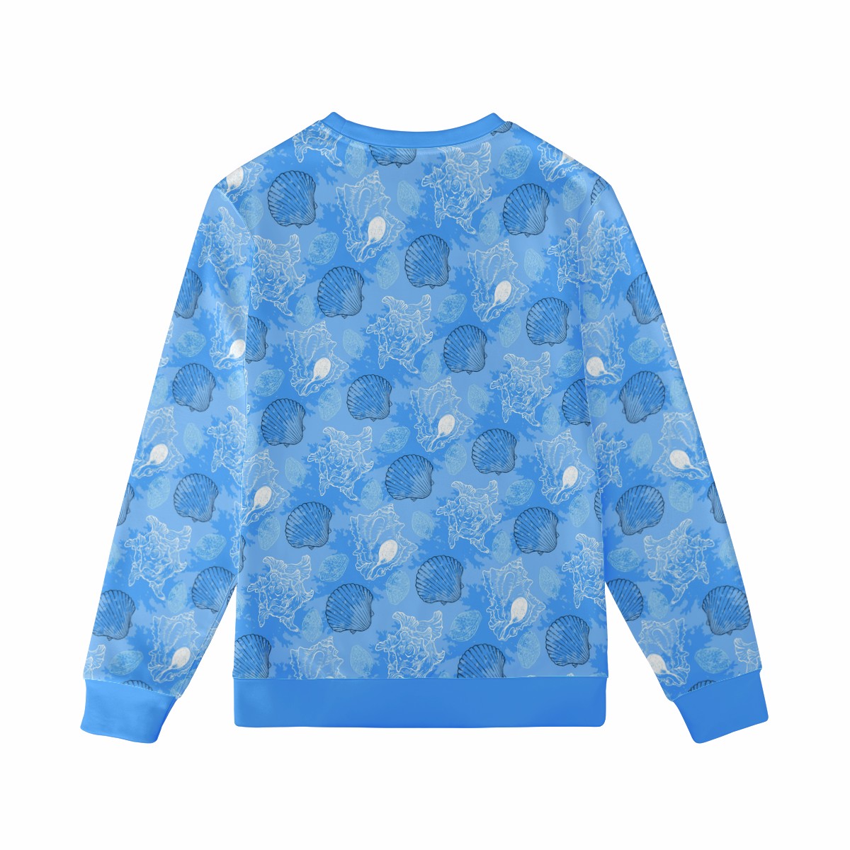 Blue Seashell Ocean Men's Sweatshirt