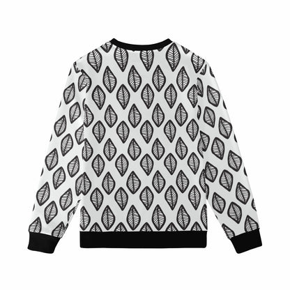 African | Ethnic | Mudcloth | #16 Black and White Men's Sweatshirt