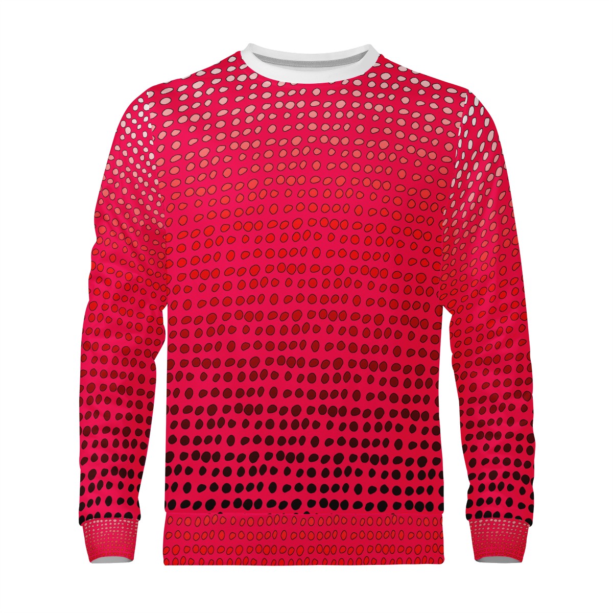 African | Ethnic | Mudcloth | #7 Red Gradient Men's Sweatshirt