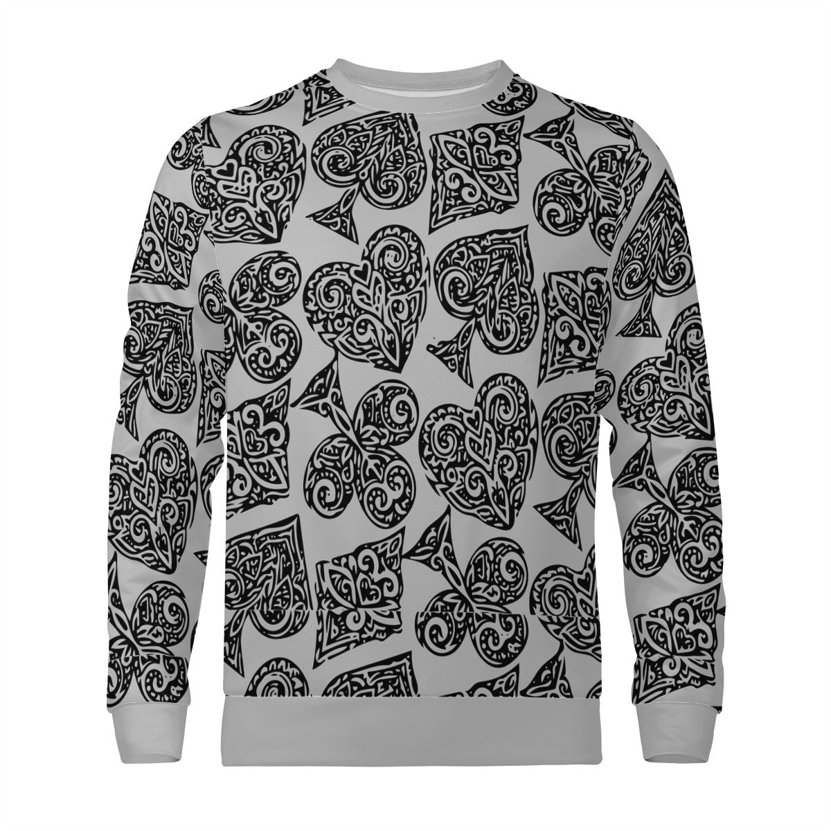 Poker Men's All Over Print Sweater - Luxtrini, LLC