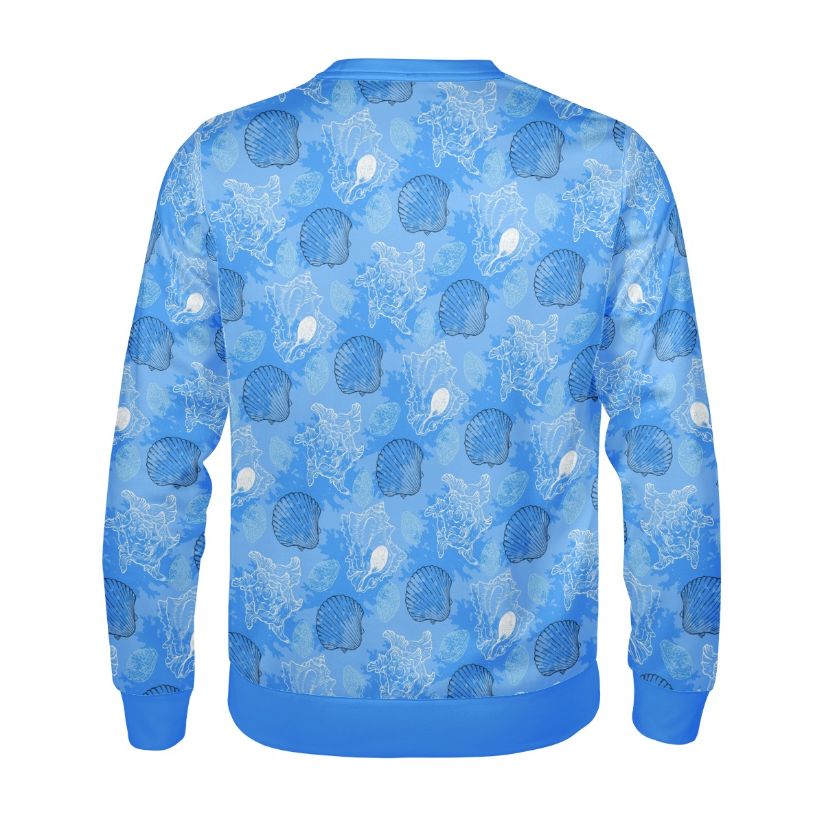 Blue Seashell Ocean Men's Sweatshirt