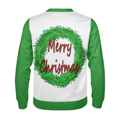 Men's All Over Print Sweater - Merry Christmas - Luxtrini, LLC