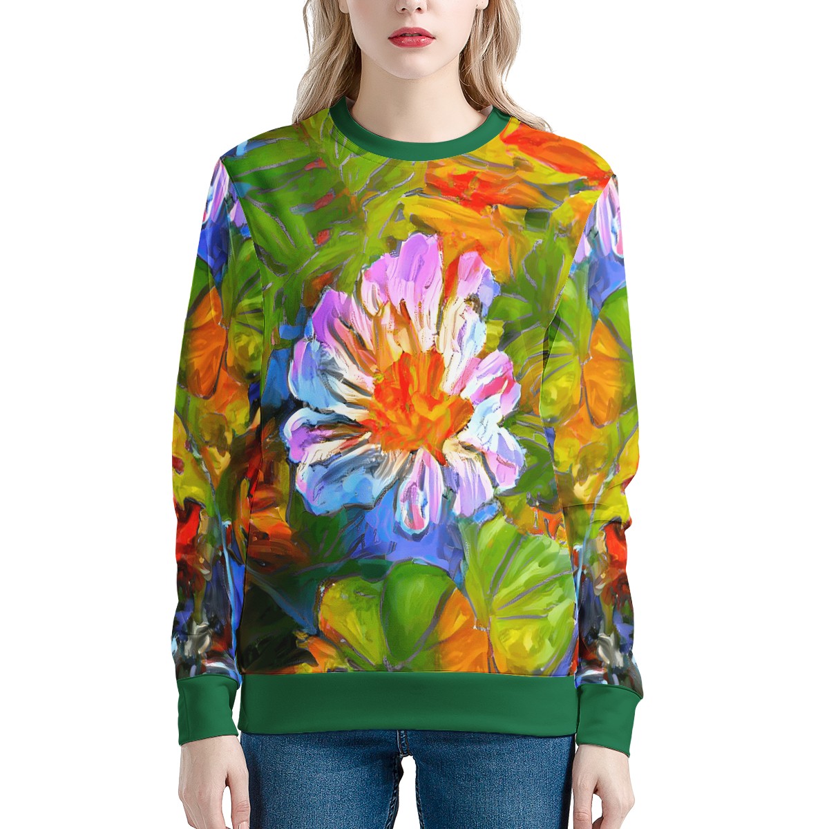 Petunia Flower Women's Sweatshirt